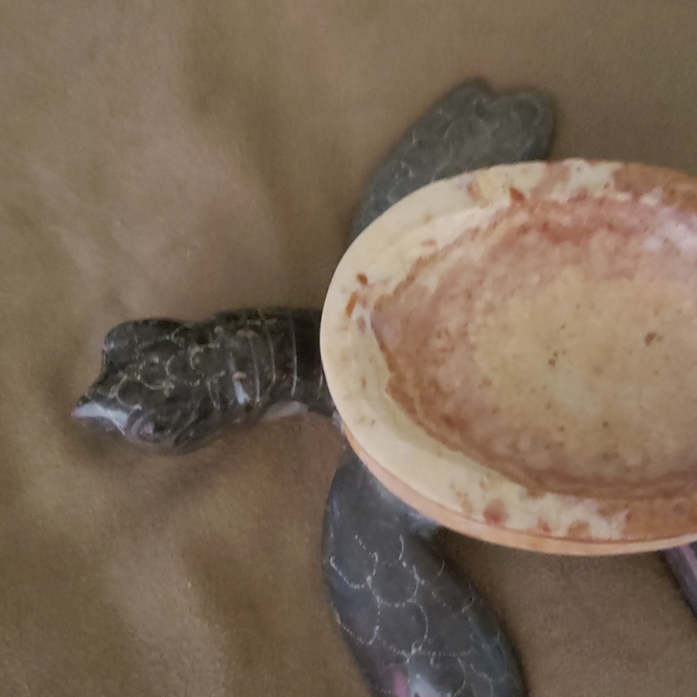 Turtle Marble Trinket Box. - Picture 5 of 7